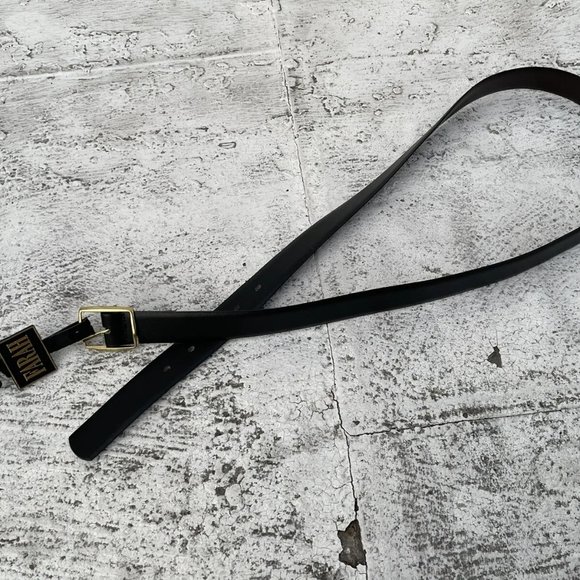 Farah Women Belt Genuine Leather Reversible Waistband Gold Tone Buckle Size 40 - Picture 12 of 12